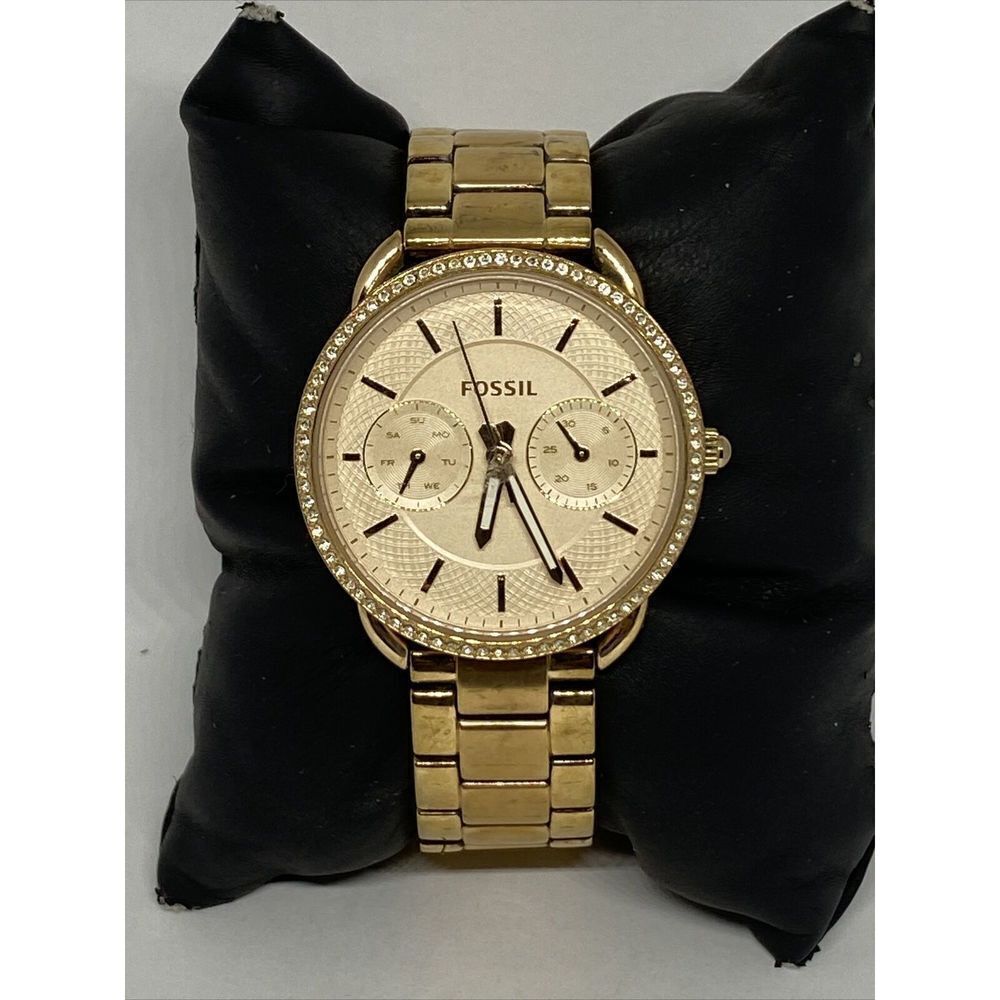 Fossil Tailor ES4264 Women's Rose Gold Stainless Steel Analog Dial Watch EY475